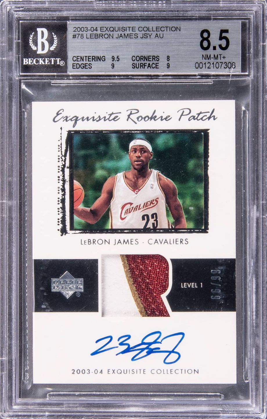 collectible baseball card lebron james