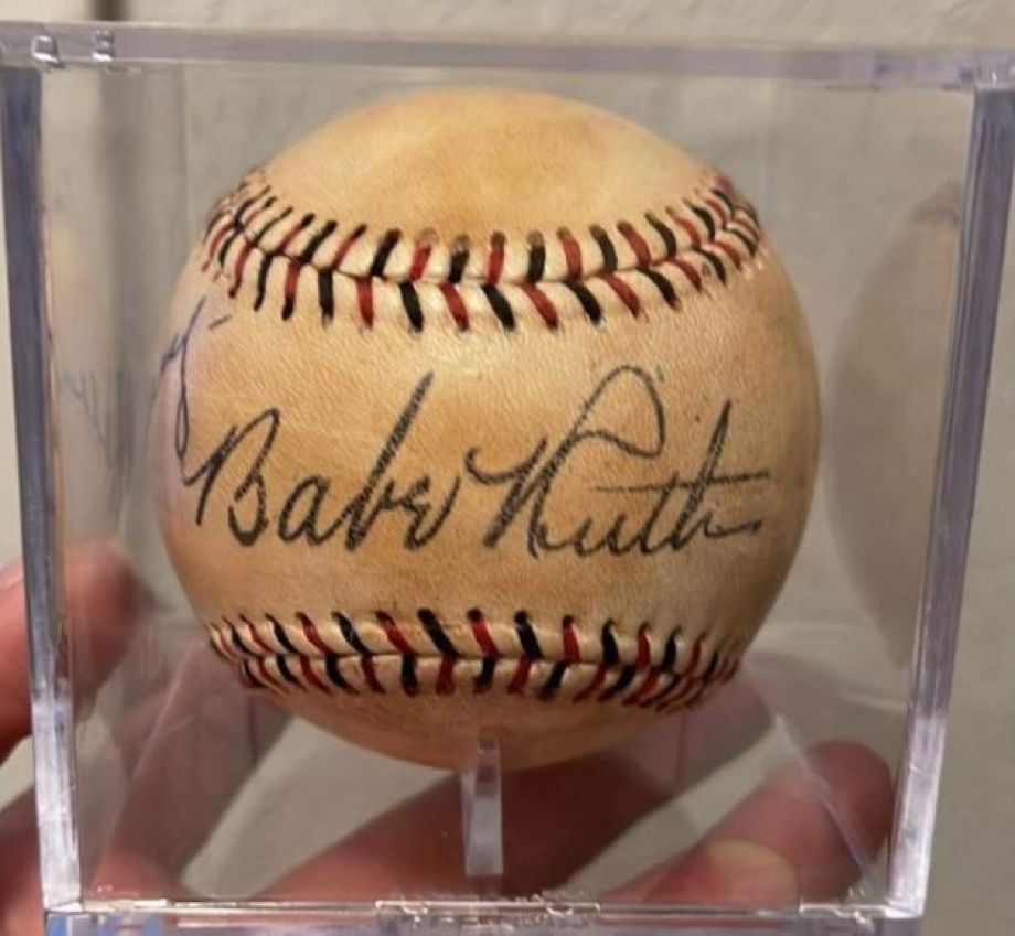 Babe Ruth signed ball