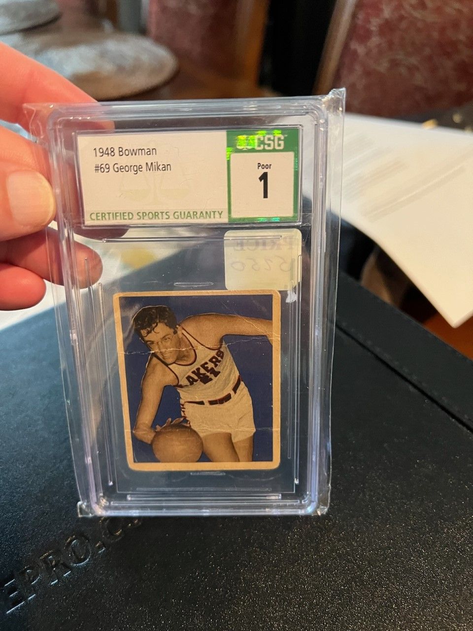 George Mikan rookie card